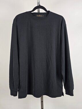 Bugatchi Uoma Black Long Sleeve Modal Shirt Size L